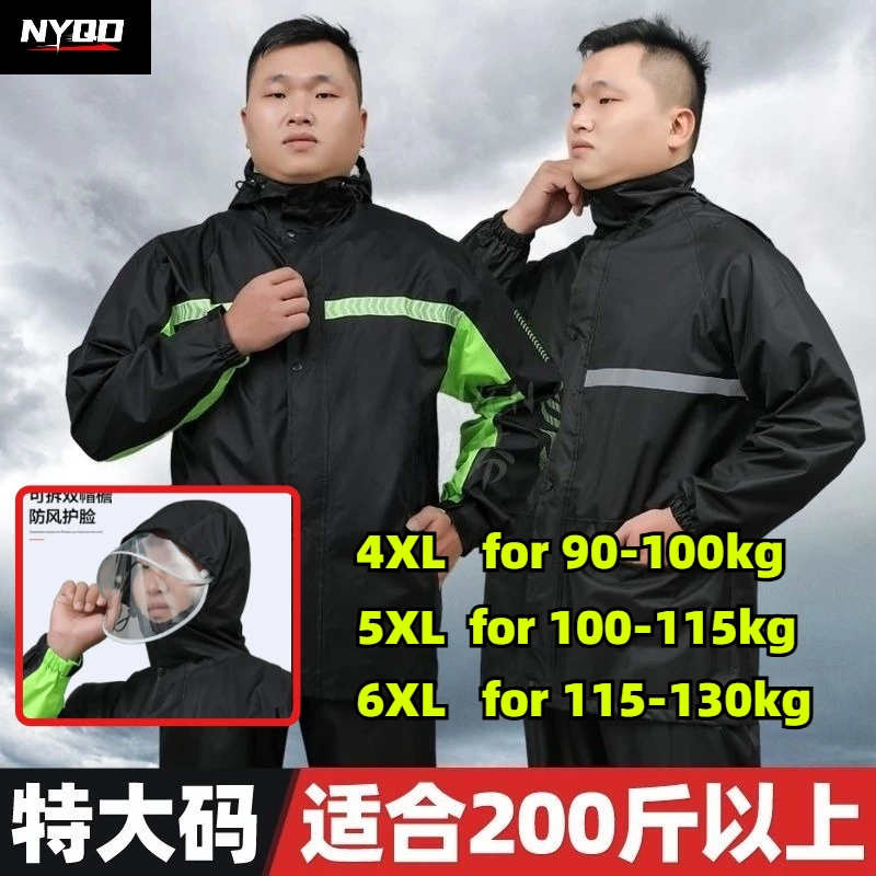 Plus Size Waterproof Rain Suit Heavy Duty Anti-Storm Raincoat & Pants Set Oversized for Cycling Men Women Two-Piece
Plus Size Waterproof Rain Suit Heavy Duty Anti-Storm Raincoat & Pants Set Oversized for Cycling Men Women Two-Piece