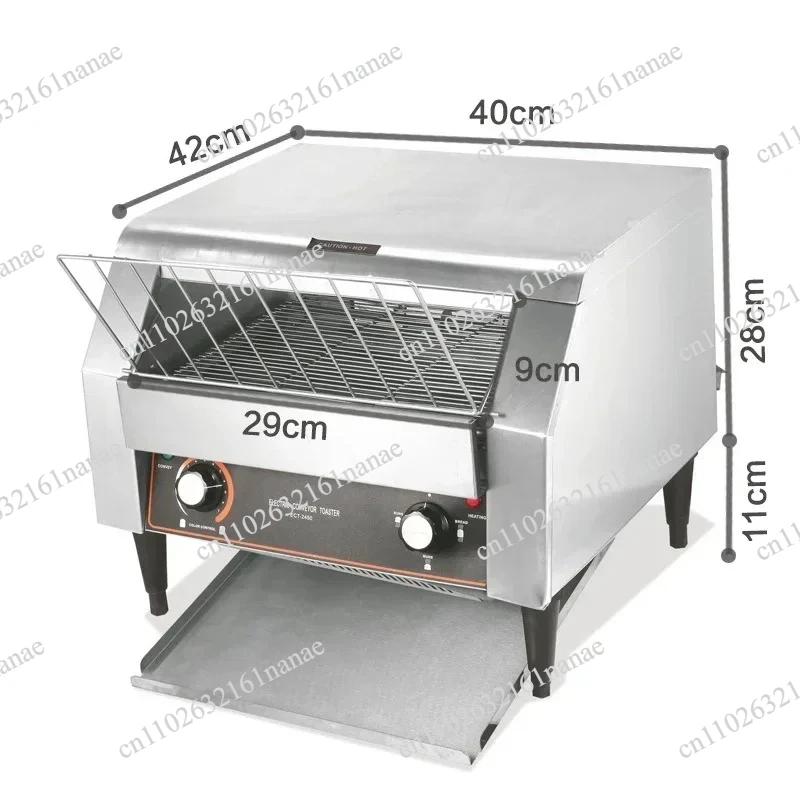 220V Chain Type Automatic Toaster Stainless Steel Body Bread Baking Device
220V Chain Type Automatic Toaster Stainless Steel Body Bread Baking Device