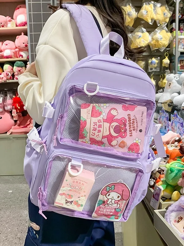 Japanese Kawaii Itabag Women New 2026 Transparent Backpack Women Large Capacity Backpack School Bags For College Student mochila
Japanese Kawaii Itabag Women New 2026 Transparent Backpack Women Large Capacity Backpack School Bags For College Student mochila