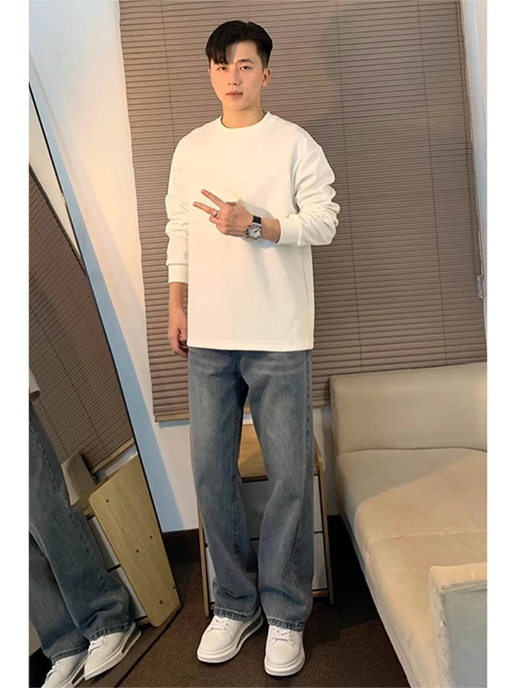 Pure White Cotton Long Sve round Ne Men's Base irt Inner Wear T-irt Casual Spring Autumn Faion Inner Dr Top
Pure White Cotton Long Sve round Ne Men's Base irt Inner Wear T-irt Casual Spring Autumn Faion Inner Dr Top