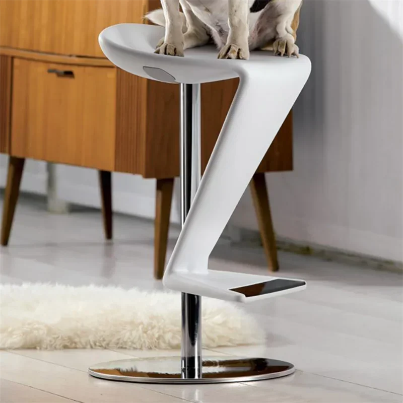 Special-shaped fiberglass bar stool, company front desk reception chair, high stool Z shape chair
Special-shaped fiberglass bar stool, company front desk reception chair, high stool Z shape chair