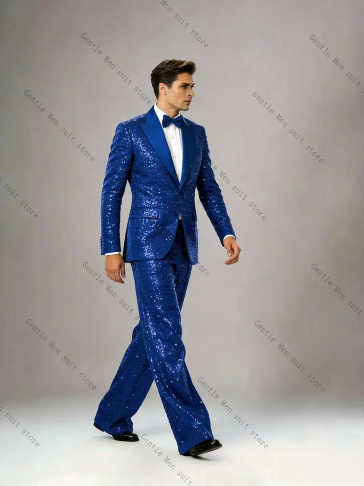 Blue Sequins Men Suit Set 2 Pcs Blazer+Pants Trousers Groom Wedding Tuxedo Formal Office Business Jacket Coat Customized
Blue Sequins Men Suit Set 2 Pcs Blazer+Pants Trousers Groom Wedding Tuxedo Formal Office Business Jacket Coat Customized