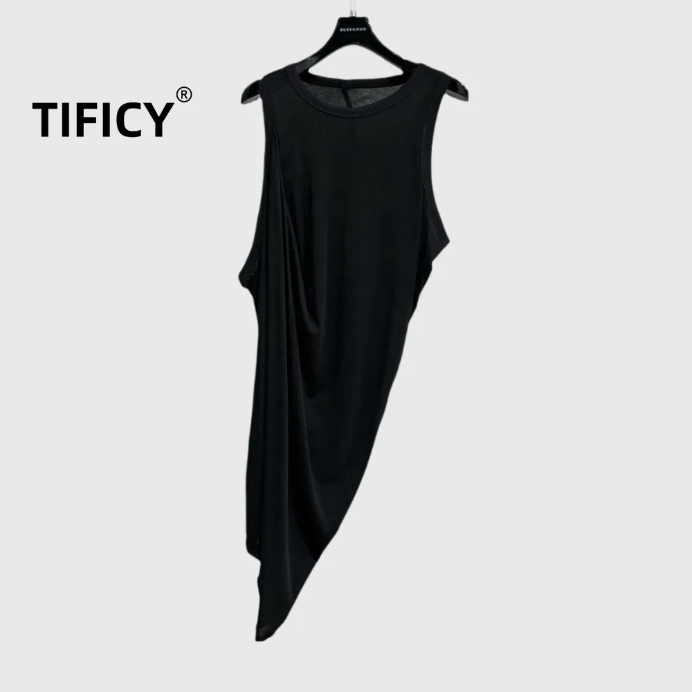 Dark Ro High Street Tanks Tops Men's and Women's | Asymmetric Drop Tank Vest Versatile High Street Dark Style Tank Vest
Dark Ro High Street Tanks Tops Men's and Women's | Asymmetric Drop Tank Vest Versatile High Street Dark Style Tank Vest