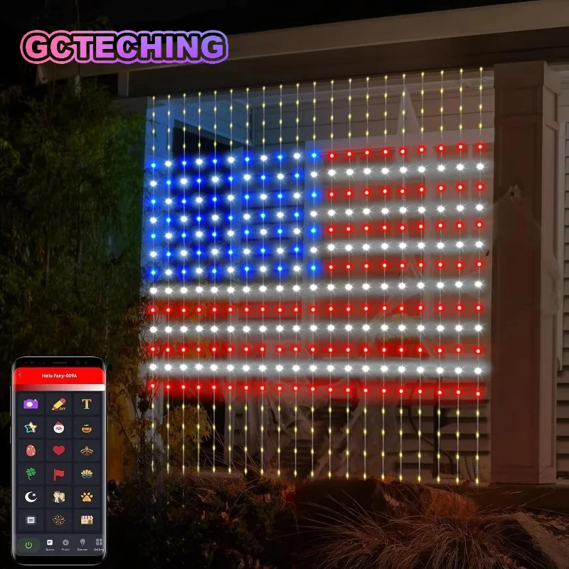 Smart LED Curtain Light APP Control RGB Dimmable DIY Pattern Music Ambient Lighting for Home Holiday Party Christmas Decoration
Smart LED Curtain Light APP Control RGB Dimmable DIY Pattern Music Ambient Lighting for Home Holiday Party Christmas Decoration