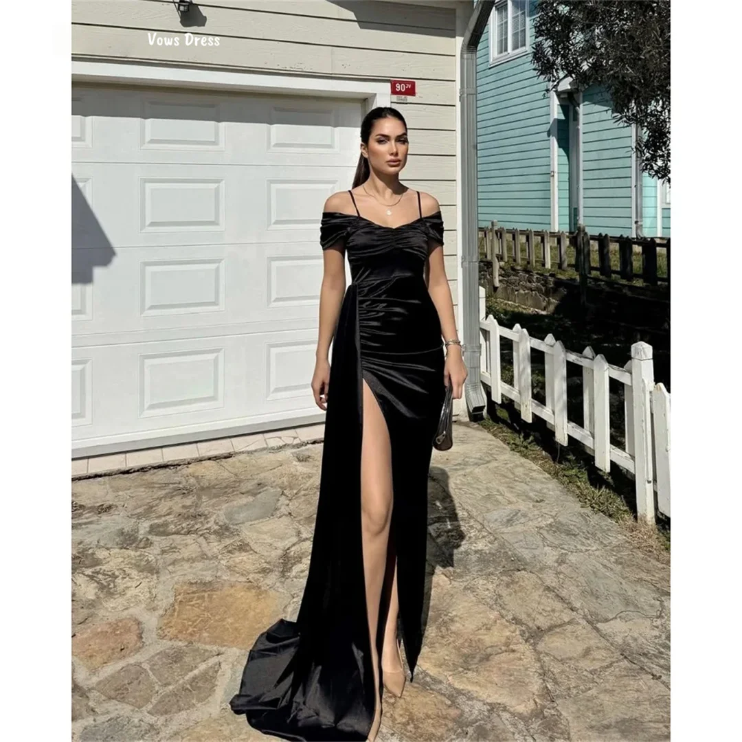 Vows Custom Made Robe De Cocktail Femme Line A Evening Dresses Wedding Party Dress Sling Black Elegant Prom Dresses 2025 Luxury
Vows Custom Made Robe De Cocktail Femme Line A Evening Dresses Wedding Party Dress Sling Black Elegant Prom Dresses 2025 Luxury