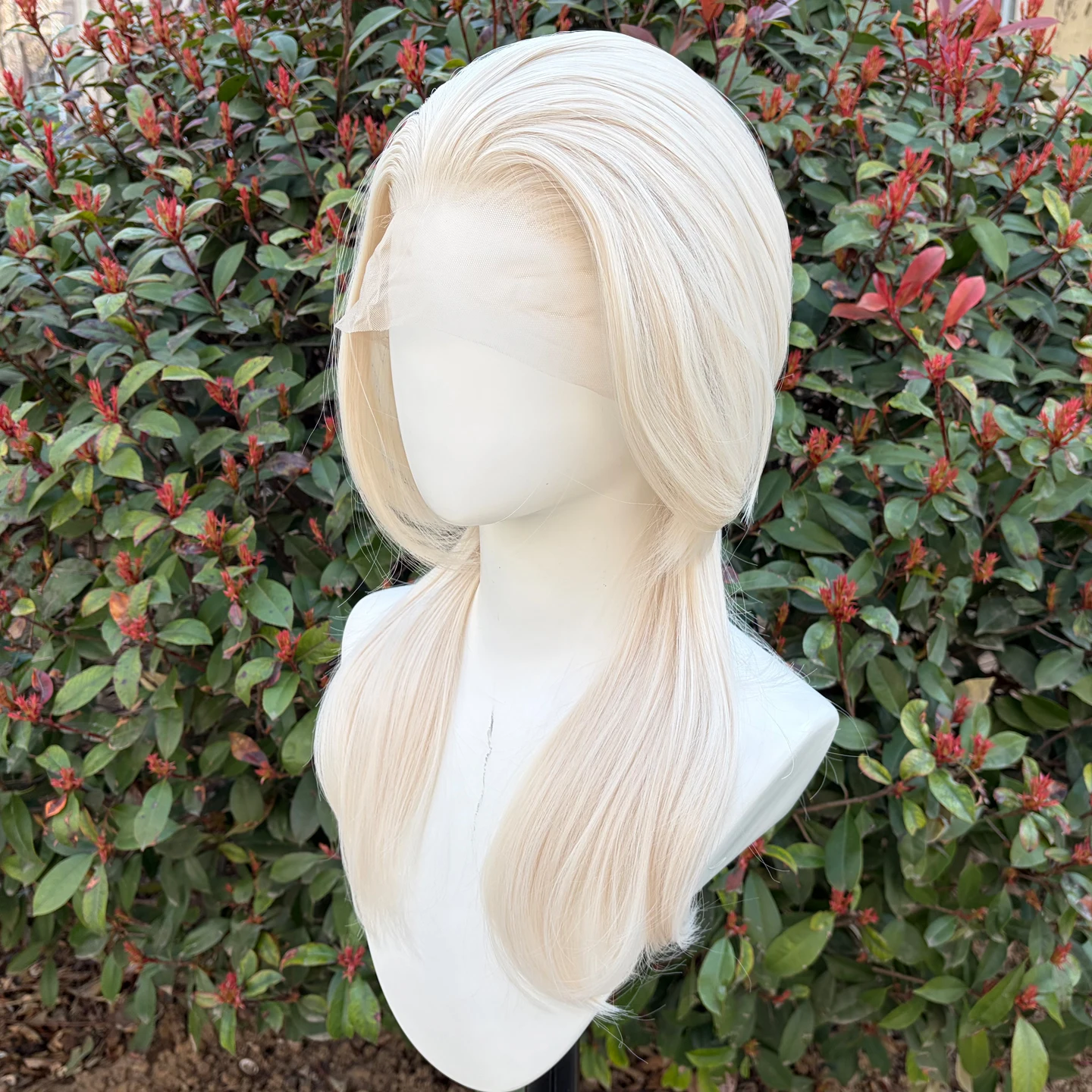 Wolf Tail Synthetic Wig for Men White Blonde Synthetic 13X4 Lace Front Wigs for Women Natural Straight Mullet Cosplay Wig
Wolf Tail Synthetic Wig for Men White Blonde Synthetic 13X4 Lace Front Wigs for Women Natural Straight Mullet Cosplay Wig
