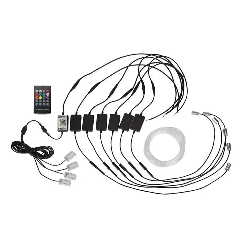 Auto 8 Meters Optical Fiber String Atmosphere Lamp Parts&Under Dash Lights Universal Car LED Opitcal Fiber Ambient Lighting Kit
Auto 8 Meters Optical Fiber String Atmosphere Lamp Parts&Under Dash Lights Universal Car LED Opitcal Fiber Ambient Lighting Kit