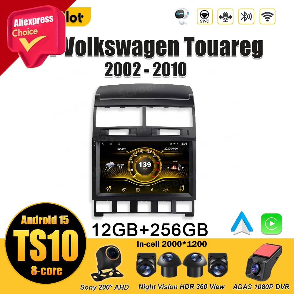 Android 15 For VW Volkswagen Touareg 2002 - 2010 Car Radio Multimedia Video Player GPS Navigation Touch Screen Mirror Link 2 din
Android 15 For VW Volkswagen Touareg 2002 - 2010 Car Radio Multimedia Video Player GPS Navigation Touch Screen Mirror Link 2 din