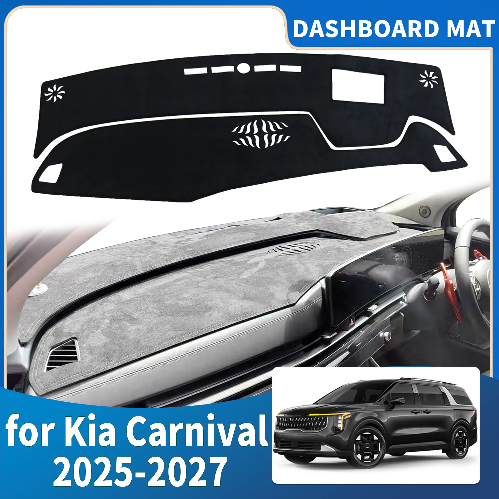 fit for Kia Carnival 2025 2026 2027 Car Accessories Dashmat Dashboard Cover Pad DashMat Sunshade Protective Carpet Leather
fit for Kia Carnival 2025 2026 2027 Car Accessories Dashmat Dashboard Cover Pad DashMat Sunshade Protective Carpet Leather