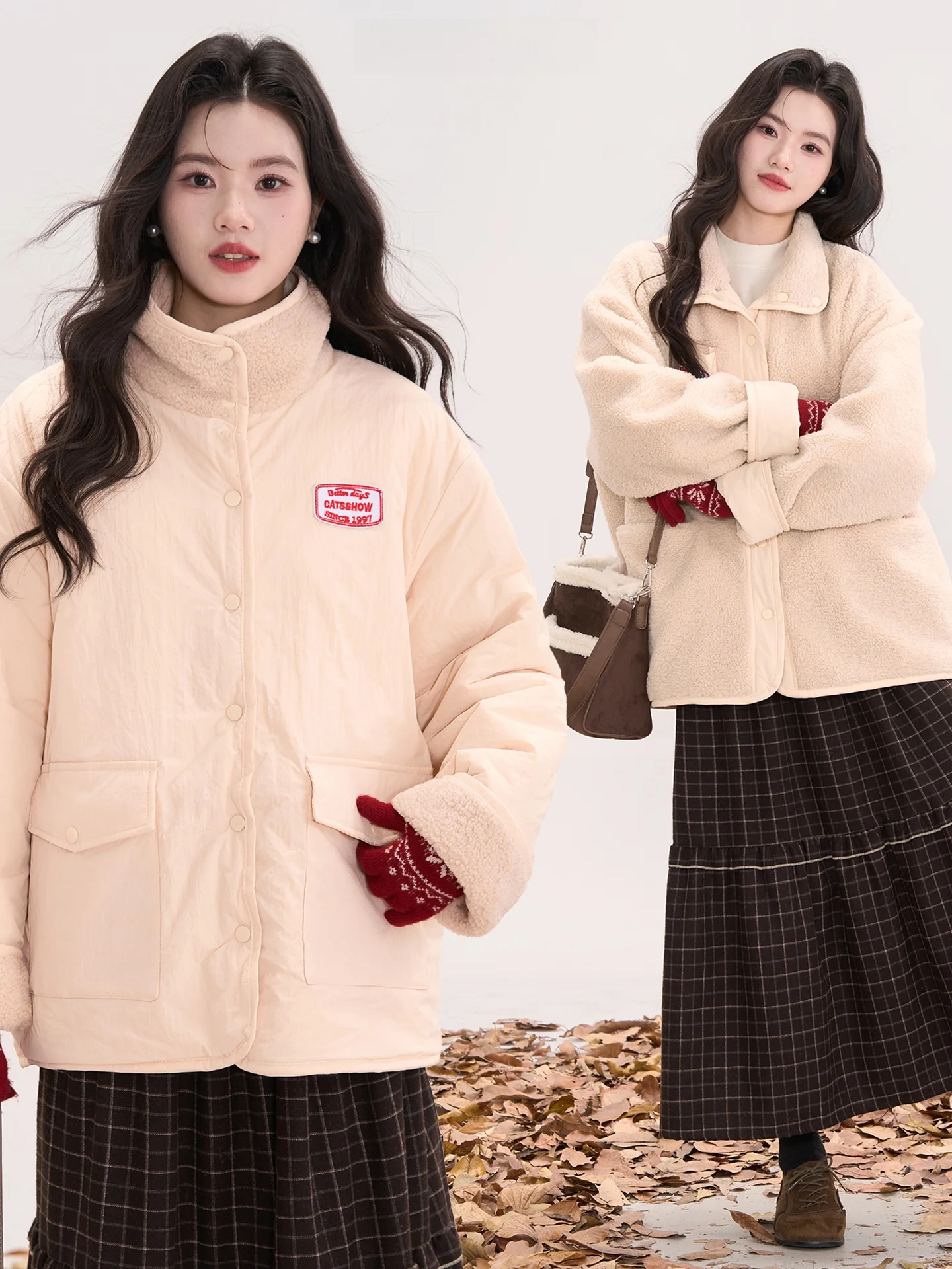 Женское зимнее пальто из натурального меха ягненка, двустороннее, с воротником-стойкой, сохраняющее тепло, демонстрационный образец для витрины
Женское зимнее пальто из натурального меха ягненка, двустороннее, с воротником-стойкой, сохраняющее тепло, демонстрационный образец для витрины