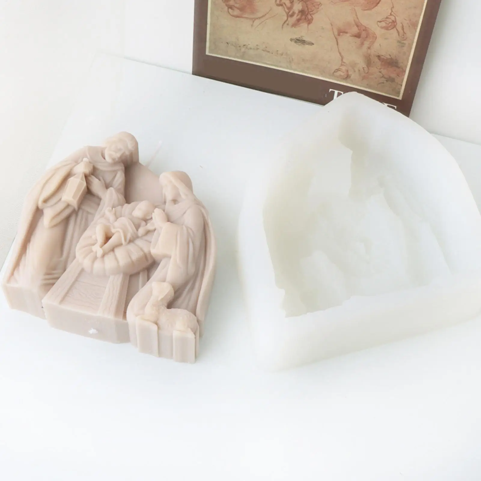 Nativity Mold Epoxy Resin Mould Silicone Candle Making Mould for Home Decor Plaster Casting Molds Multifunctional Cement Moulds
Nativity Mold Epoxy Resin Mould Silicone Candle Making Mould for Home Decor Plaster Casting Molds Multifunctional Cement Moulds