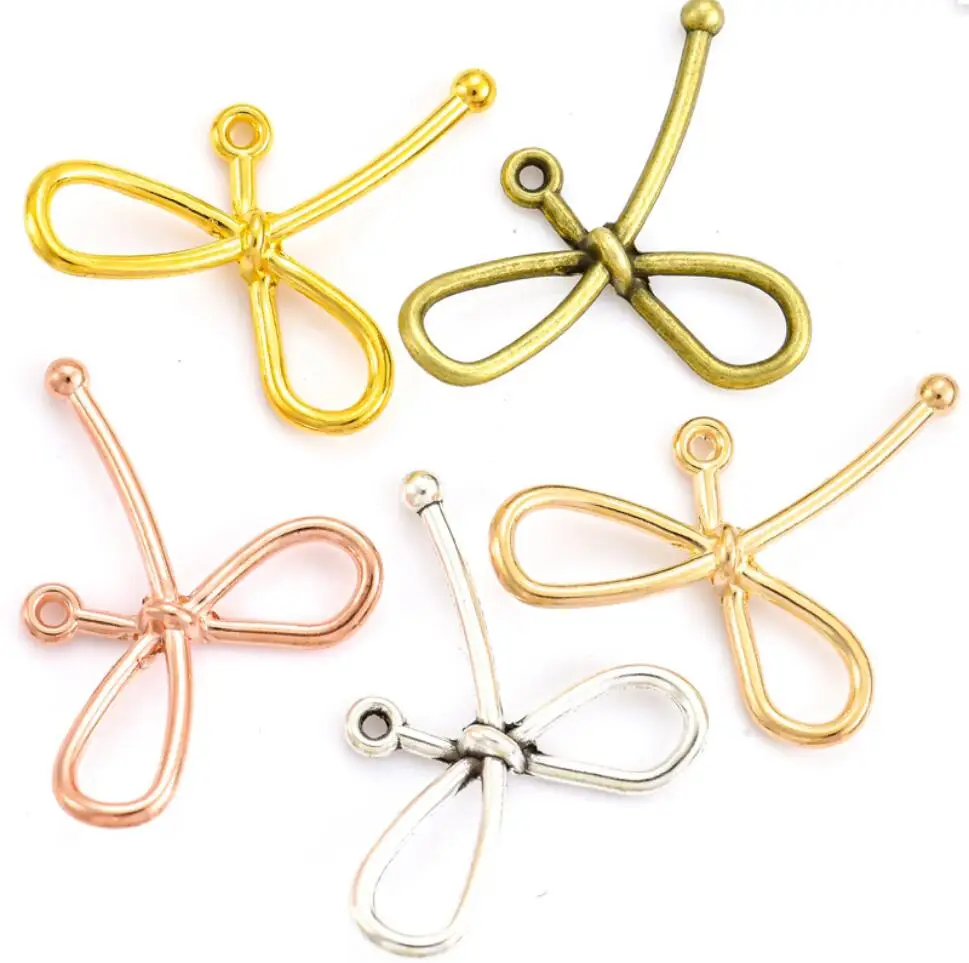 100pcs Charms Bowknot Bow 22x22mm Antique Bronze Silver Color Pendants DIY Necklace Making Findings Handmade Jewelry F0411
100pcs Charms Bowknot Bow 22x22mm Antique Bronze Silver Color Pendants DIY Necklace Making Findings Handmade Jewelry F0411