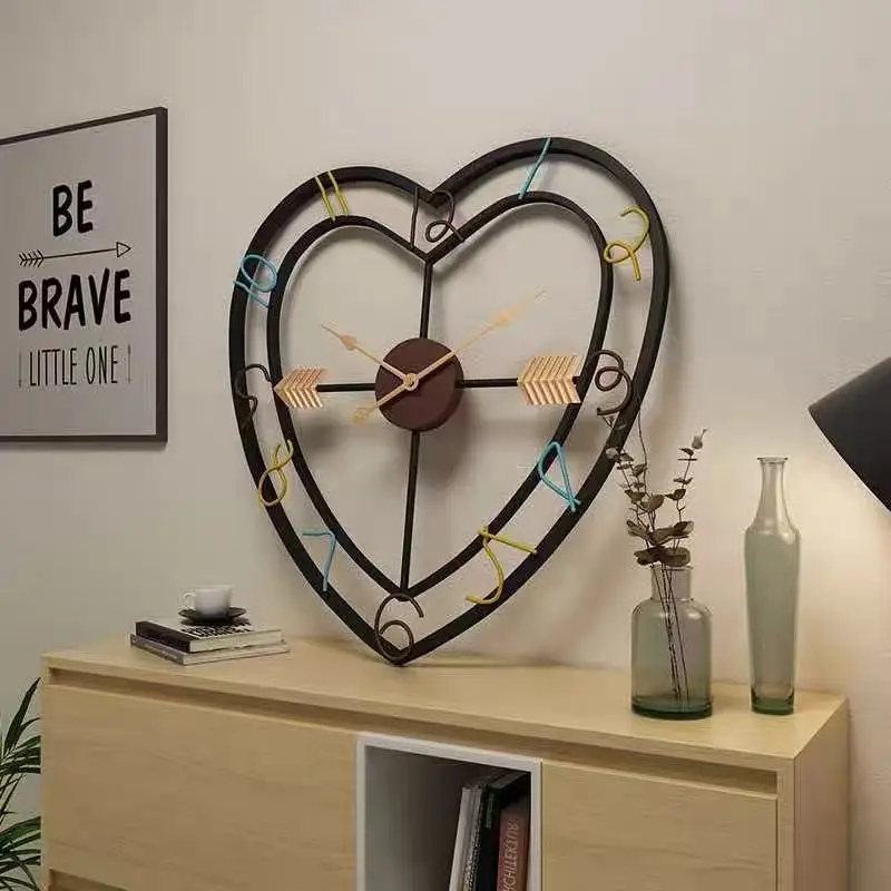 50X50CM Creative Love Wall Clock Customer Iron Art Bar Cafe Fashion Art Wall Clock
50X50CM Creative Love Wall Clock Customer Iron Art Bar Cafe Fashion Art Wall Clock