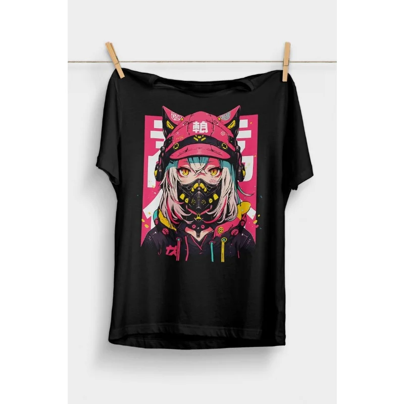 Cyberpunk Anime Girl T-Shirt Futuristic Techwear Aesthetic Japanese Harajuku Clothing Kawaii Manga Shirt Japanese Street
Cyberpunk Anime Girl T-Shirt Futuristic Techwear Aesthetic Japanese Harajuku Clothing Kawaii Manga Shirt Japanese Street