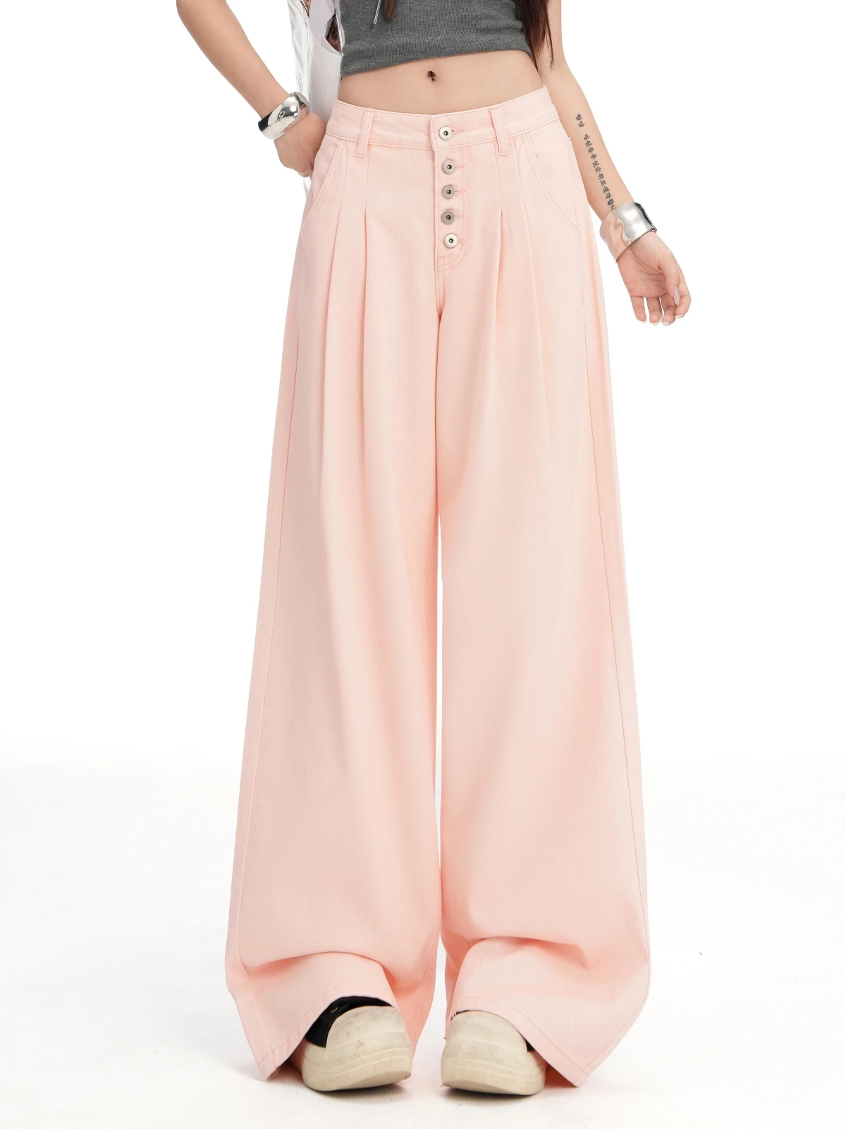 ZHISILAO New Pink Wide Leg Jeans Women High Waist Baggy Loose Denim Pants Streetwear Spring Summer 2026
ZHISILAO New Pink Wide Leg Jeans Women High Waist Baggy Loose Denim Pants Streetwear Spring Summer 2026