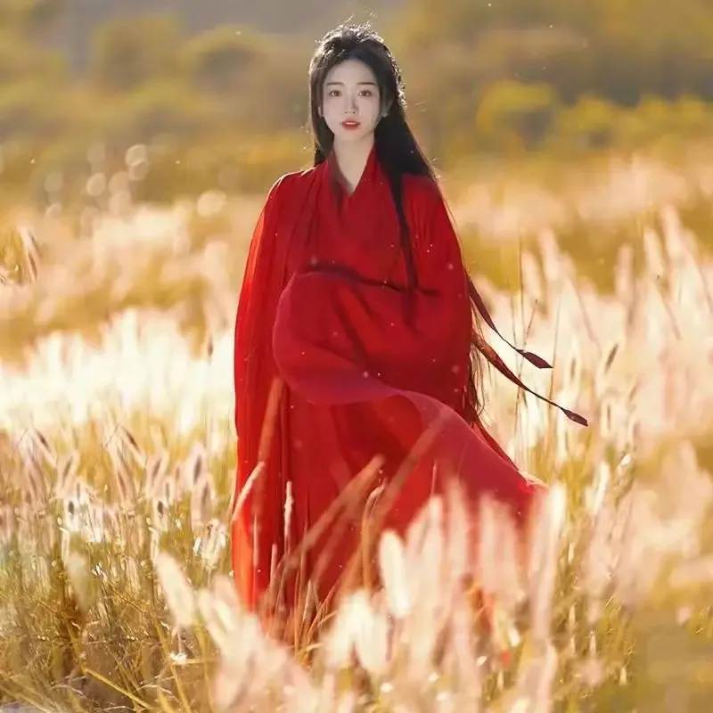 Chinese Hanfu Dress Women Traditional Clothes Halloween Carnival Cosplay Costume Red&White Dress Ancient Hanfu Plus Size XXL
Chinese Hanfu Dress Women Traditional Clothes Halloween Carnival Cosplay Costume Red&White Dress Ancient Hanfu Plus Size XXL