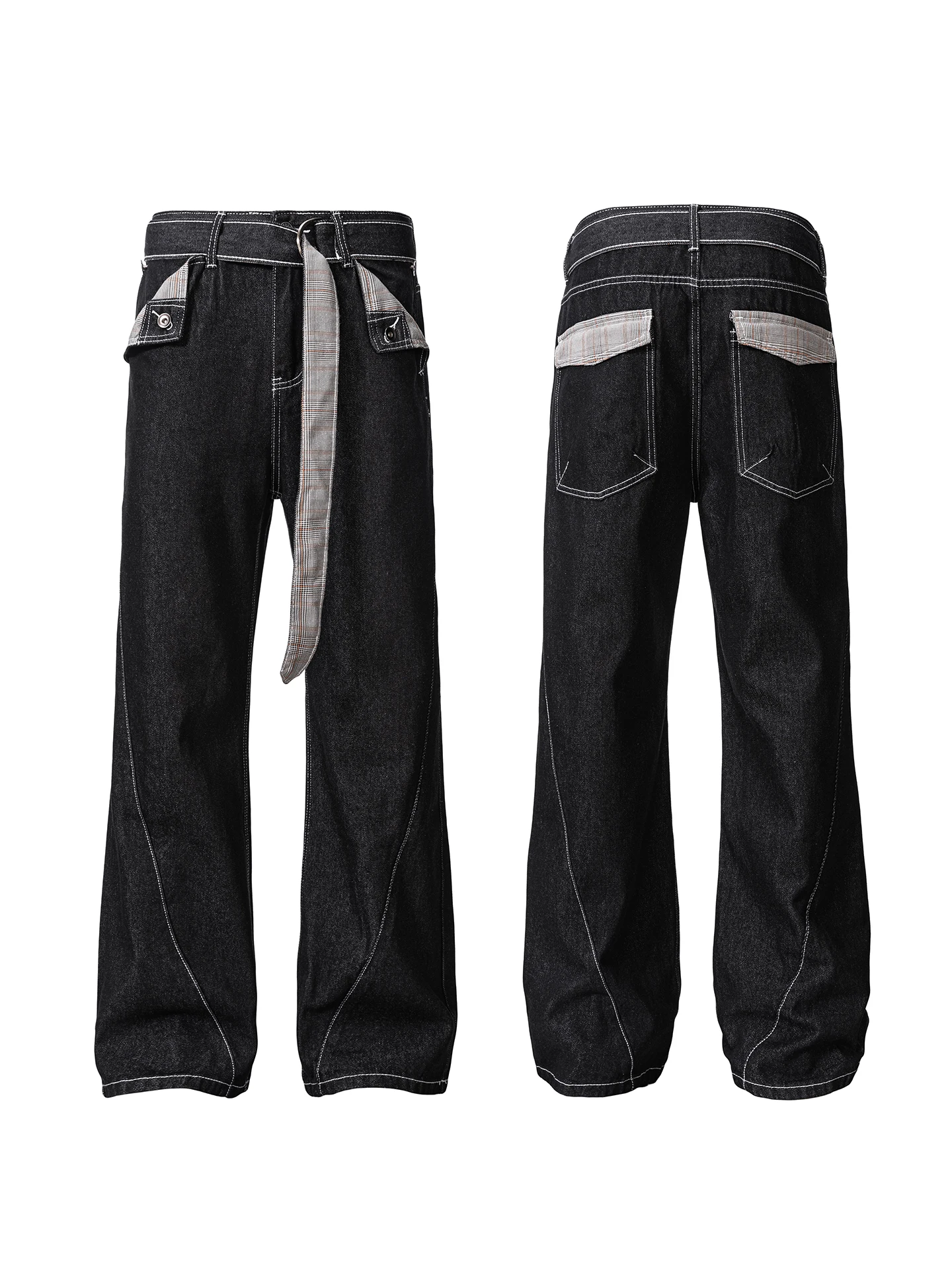 American High Street Plaid Color Block Original Jeans Men's Loose Casual Wide Leg Long Trousers Trendy Men's Jeans
American High Street Plaid Color Block Original Jeans Men's Loose Casual Wide Leg Long Trousers Trendy Men's Jeans