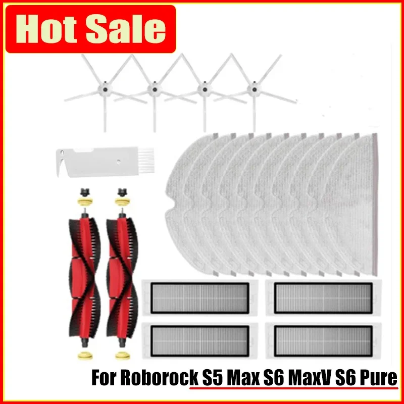 HEPA Filter Main Side Roller Brush Mop Cloth for XiaoMi Mijia Roborock S5 Max S6 MaxV S6 Pure Vacuum Cleaner Parts Accessories
HEPA Filter Main Side Roller Brush Mop Cloth for XiaoMi Mijia Roborock S5 Max S6 MaxV S6 Pure Vacuum Cleaner Parts Accessories