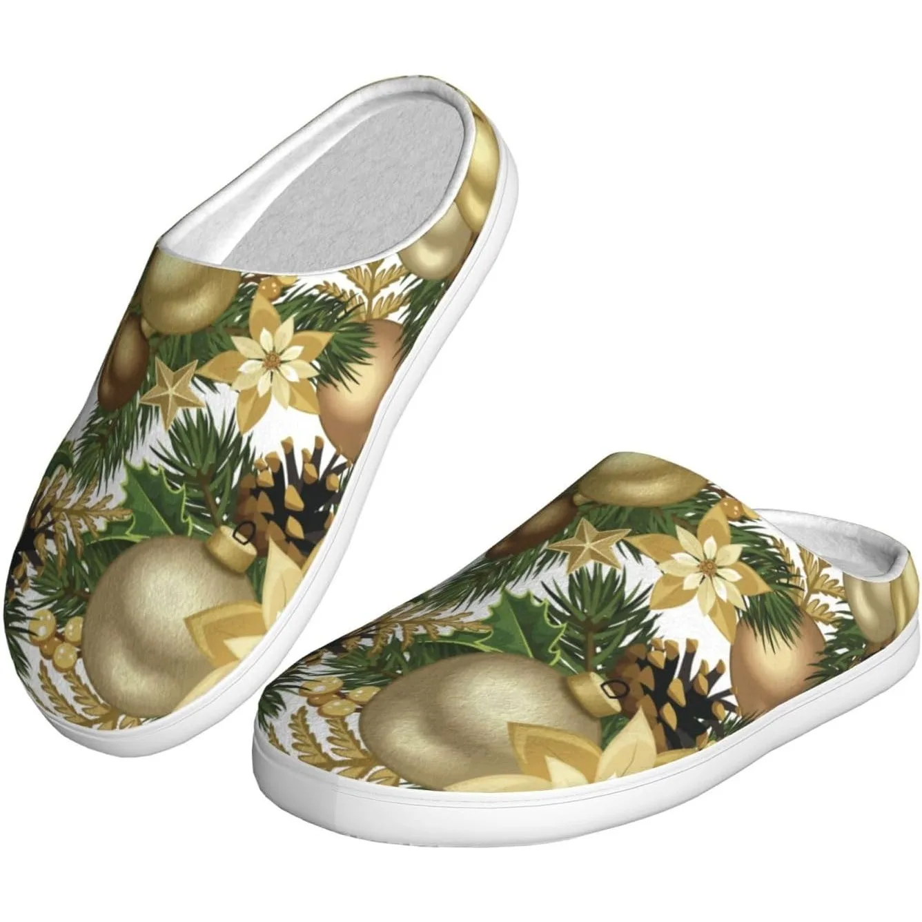 Хлопковые тапочки для взрослых с рождественским узором «Цветущая пуансеттия Холли Берри», домашняя домашняя обувь
Хлопковые тапочки для взрослых с рождественским узором «Цветущая пуансеттия Холли Берри», домашняя домашняя обувь