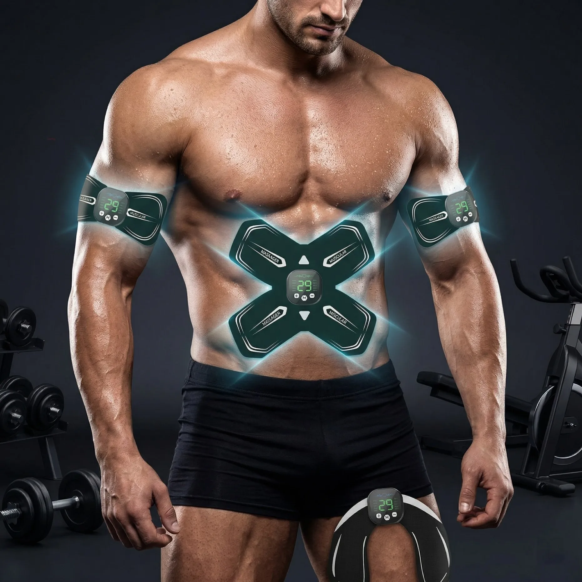 Portable EMS Trainer Abdominal Machine - Home Fitness Equipment for Fat Burning Glute Training
Portable EMS Trainer Abdominal Machine - Home Fitness Equipment for Fat Burning Glute Training