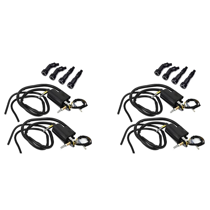 Set Of 4 Ignition Coils & Caps For Suzuki GS550 GS650 GS750 850 1000 1100 Kawasaki KZ400 650 750 900 1000 33410-45012
Set Of 4 Ignition Coils & Caps For Suzuki GS550 GS650 GS750 850 1000 1100 Kawasaki KZ400 650 750 900 1000 33410-45012