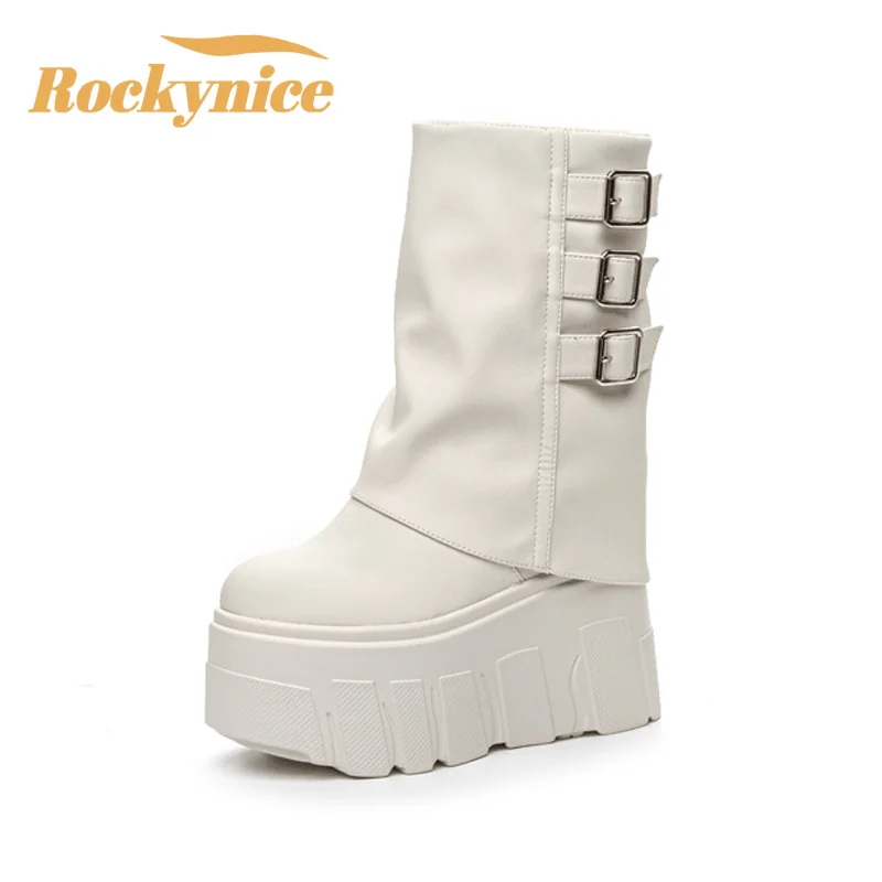 14CM High Platform Ankle Booties Genuine Leather Short Boots New 2025 Autumn Winter Warm Fur Snow Shoes Woman Motorcycle Boots
14CM High Platform Ankle Booties Genuine Leather Short Boots New 2025 Autumn Winter Warm Fur Snow Shoes Woman Motorcycle Boots