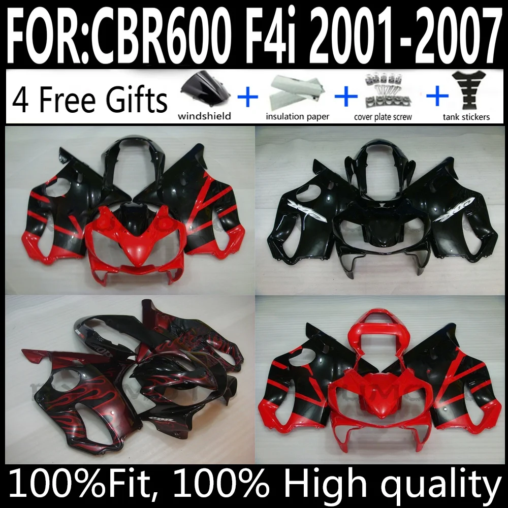 Honda CBR600 F4i 01-07 Motorcycle Fairings Kit CBR 600 F4i 2001 2002 2003 2004 2005 2006 2007 ABS Plastic Body Work Full Set
Honda CBR600 F4i 01-07 Motorcycle Fairings Kit CBR 600 F4i 2001 2002 2003 2004 2005 2006 2007 ABS Plastic Body Work Full Set