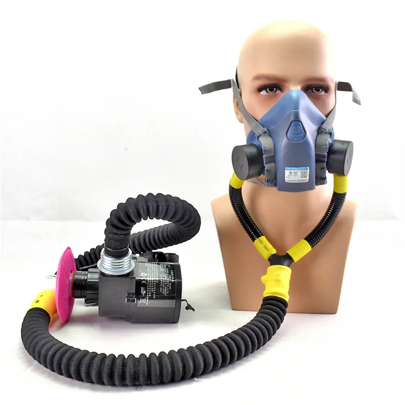 Self Suction Half Face Long Tube Respirator, Charging Electric Air Supply Long Tube Respirator, Silicone Mask
Self Suction Half Face Long Tube Respirator, Charging Electric Air Supply Long Tube Respirator, Silicone Mask