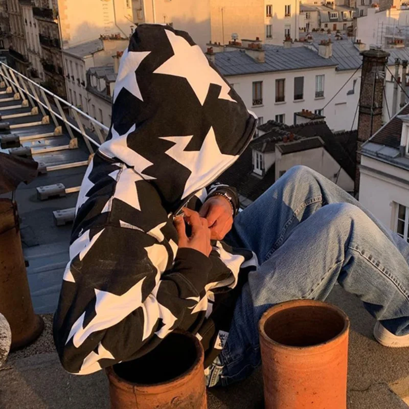 Harajuku Fairy Grunge Hooded Jacket Hip Hop Star Print Hoodies Men Fashion Zip Up Long Sleeve Sweatshirt Coat Y2K Streetwear
Harajuku Fairy Grunge Hooded Jacket Hip Hop Star Print Hoodies Men Fashion Zip Up Long Sleeve Sweatshirt Coat Y2K Streetwear