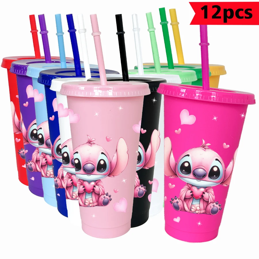 12Pcs/pack Disney Stitch Love 26oz Color Plastic Tumbler Birthday Party Drinking Utensils Juice Coffee Mug
12Pcs/pack Disney Stitch Love 26oz Color Plastic Tumbler Birthday Party Drinking Utensils Juice Coffee Mug
