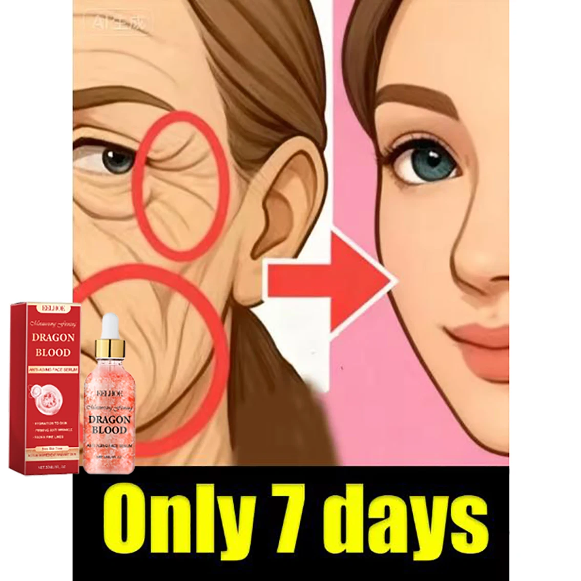 Fast-Acting Anti-Wrinkle Serum, 7 Days to Smooth All Types of Wrinkles
Fast-Acting Anti-Wrinkle Serum, 7 Days to Smooth All Types of Wrinkles