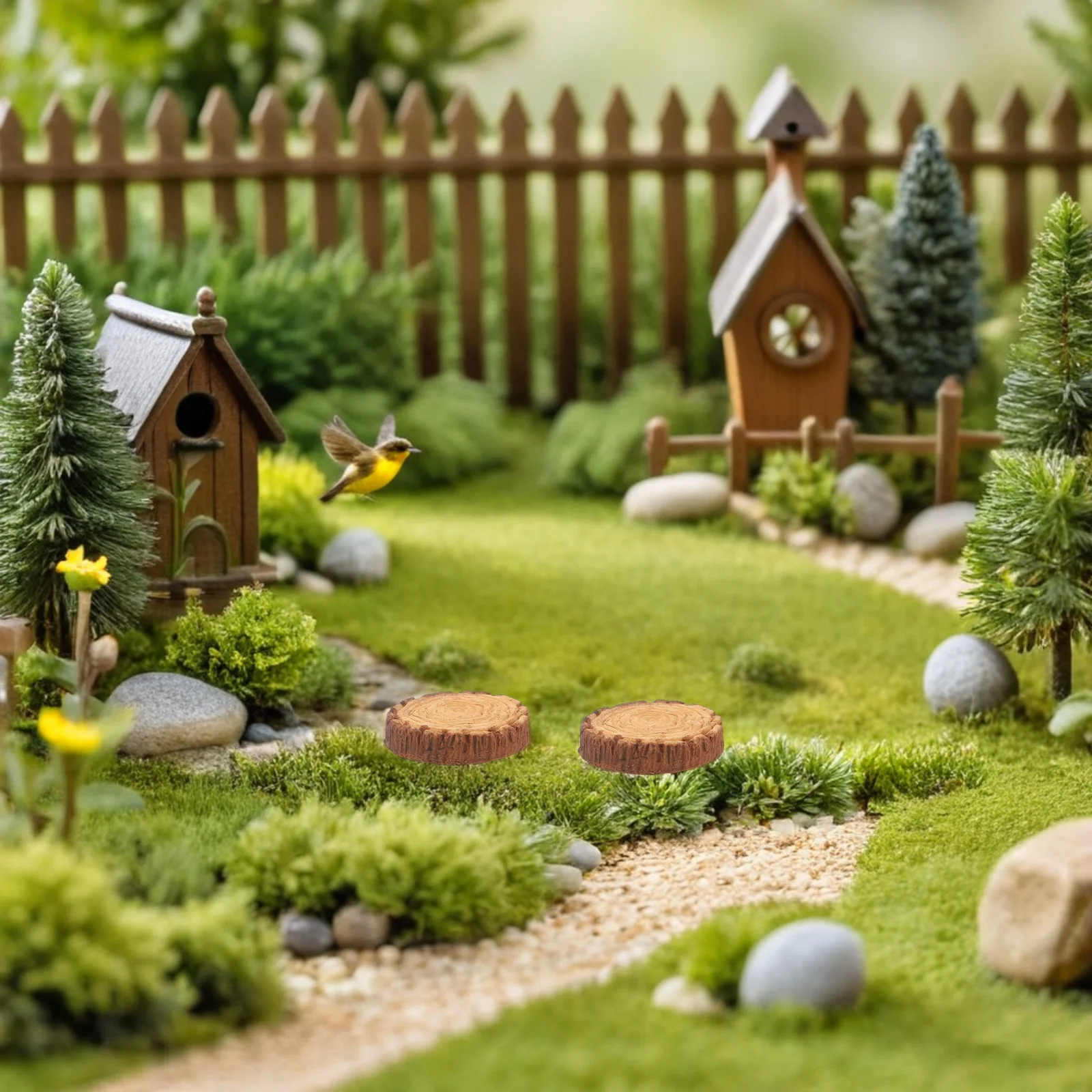 20Pcs Micro Landscape Accessories Miniature Resin Stumps 0.9 Inch Realistic Garden Stepping Stones for Bonsai Fairy Garden
20Pcs Micro Landscape Accessories Miniature Resin Stumps 0.9 Inch Realistic Garden Stepping Stones for Bonsai Fairy Garden