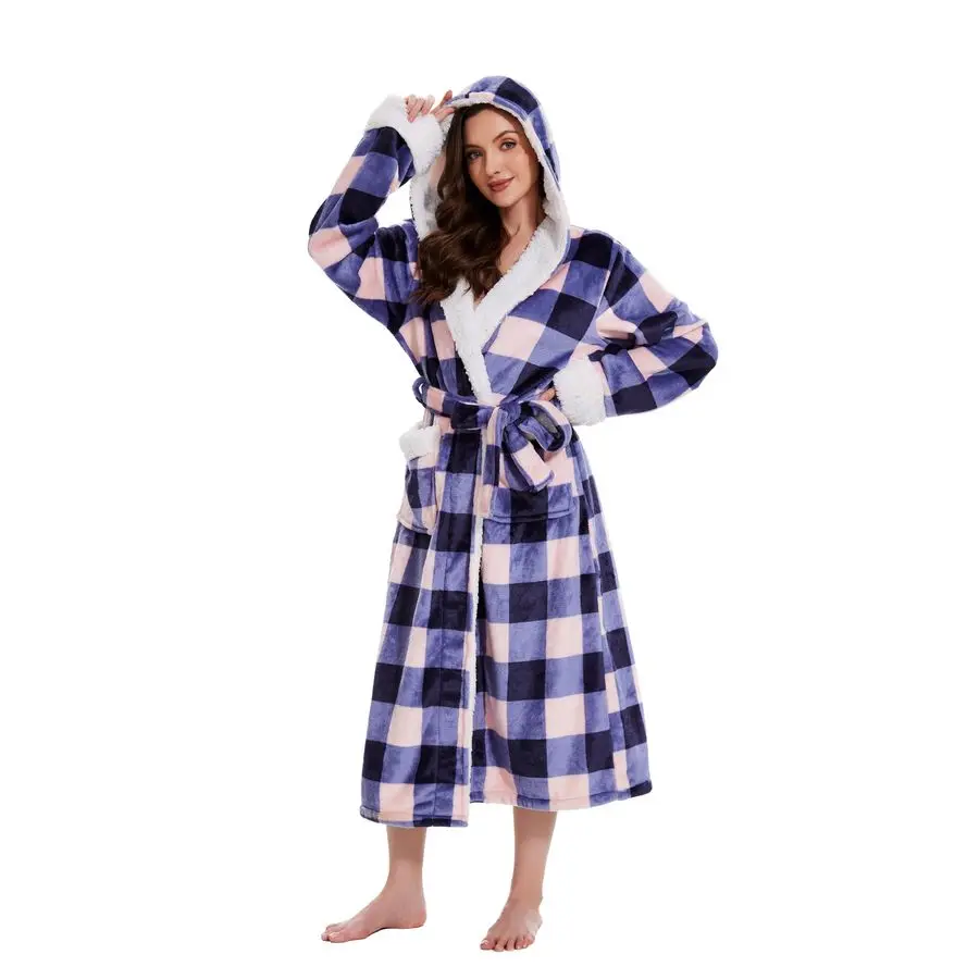 Robes for Women, Hooded Bathrobe Long Fluffy, Womens Fuzzy Fleece Warm Soft Cozy Robe
Robes for Women, Hooded Bathrobe Long Fluffy, Womens Fuzzy Fleece Warm Soft Cozy Robe