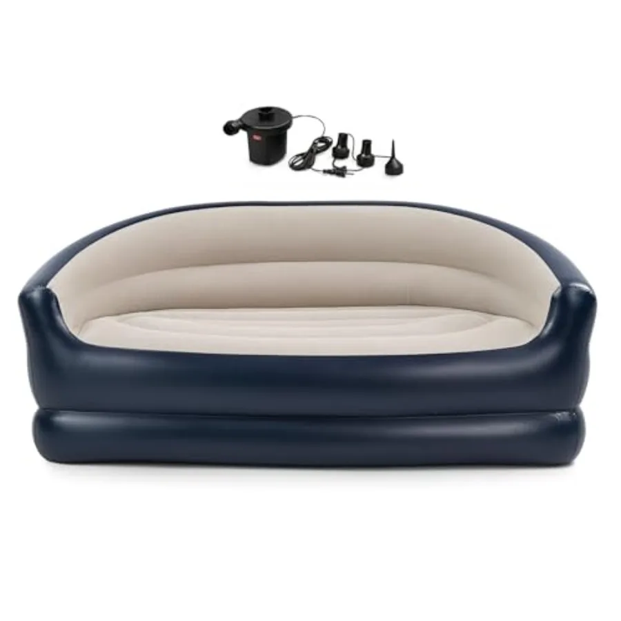 Folding Portable Inflatable Double Sofa, Lazy Flocking Two-Seater Lounge Chair with Electric Air Pump - Great for Pop Up Indoor
Folding Portable Inflatable Double Sofa, Lazy Flocking Two-Seater Lounge Chair with Electric Air Pump - Great for Pop Up Indoor