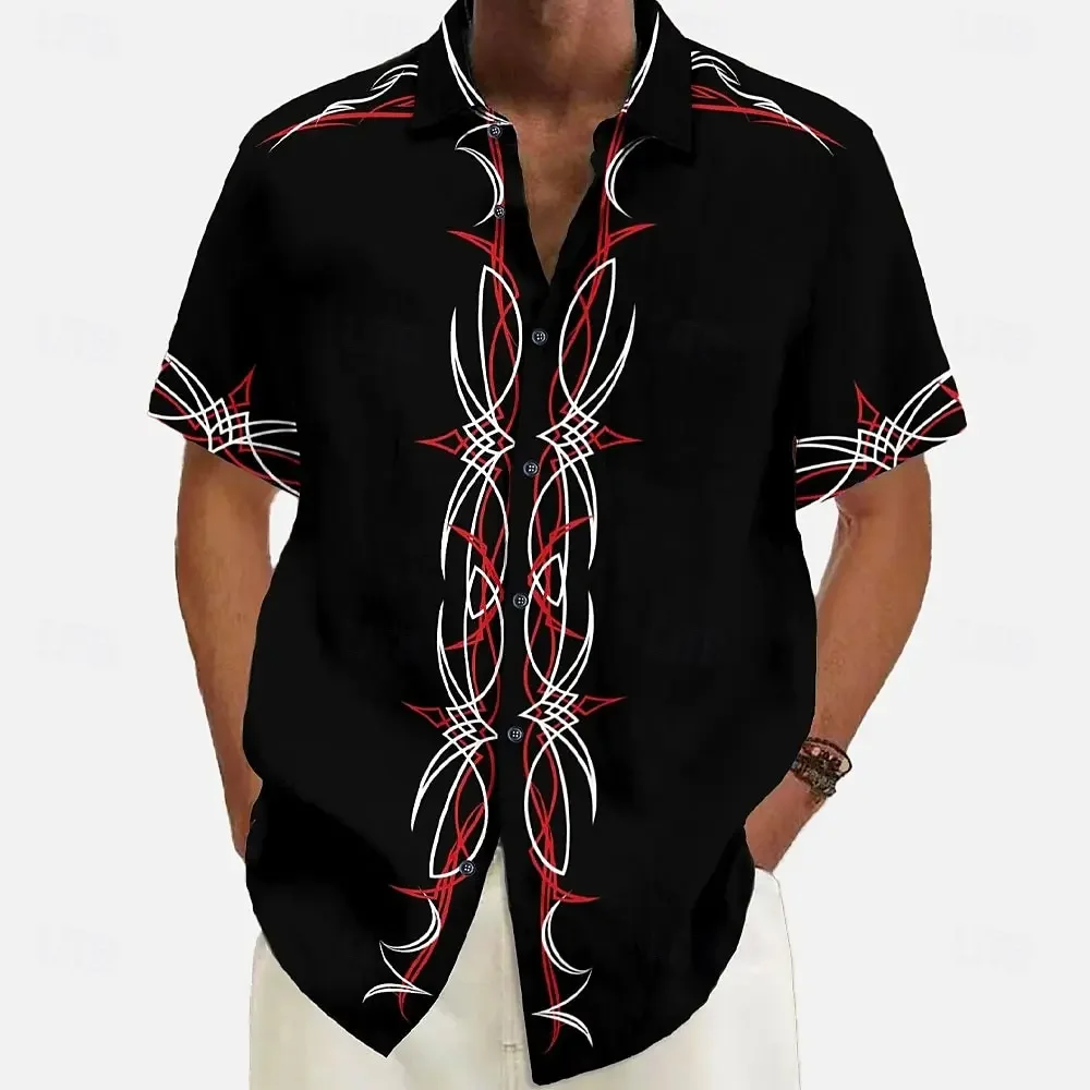 Hawaiian men's short sleeved shirt men's retro button up shirt short sleeved 2025 summer beach shirt
Hawaiian men's short sleeved shirt men's retro button up shirt short sleeved 2025 summer beach shirt