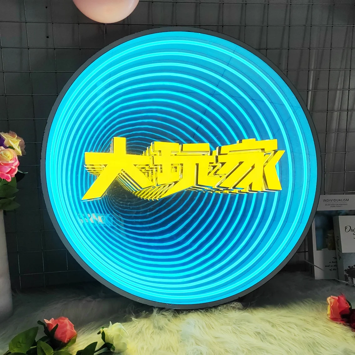 3D Art Abyss Mirror Billboard Display Brand Customized KTV Door Sign Luminescent Characters 
3D Art Abyss Mirror Billboard Display Brand Customized KTV Door Sign Luminescent Characters