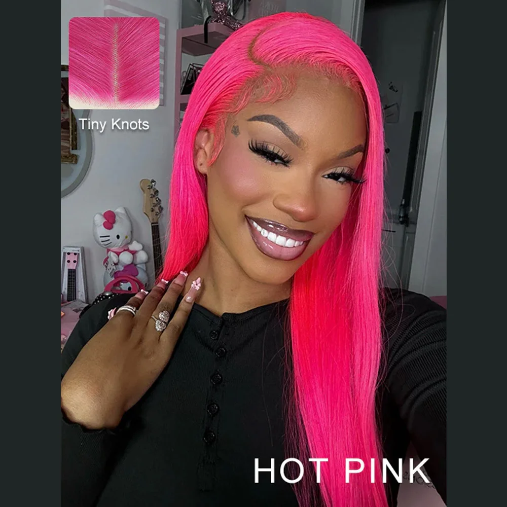 Hot Pink Straight Lace Front Wig Raw Hair Vietnamien Pre Plucked Colored Human Hair Wig 13x6 HD Lace Frontal Wigs With Baby Hair
Hot Pink Straight Lace Front Wig Raw Hair Vietnamien Pre Plucked Colored Human Hair Wig 13x6 HD Lace Frontal Wigs With Baby Hair