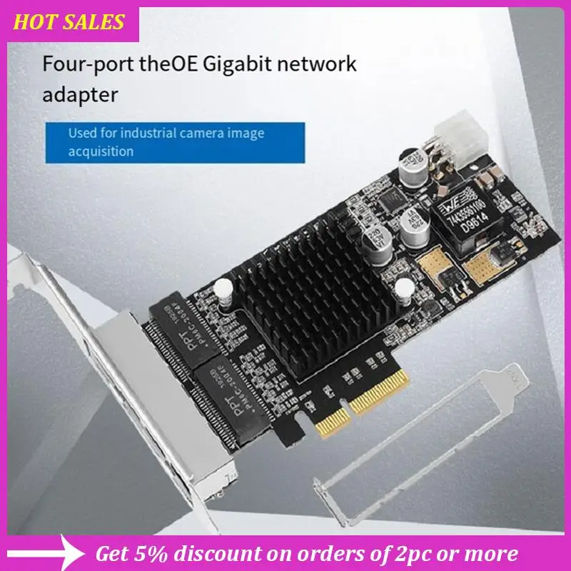 4 Port PCIE POE Network Card 10/100/1000M Gigabit Industrial Ethernet Converter PCI-E 1X Adapter Intel350 Chip,Requisite
4 Port PCIE POE Network Card 10/100/1000M Gigabit Industrial Ethernet Converter PCI-E 1X Adapter Intel350 Chip,Requisite