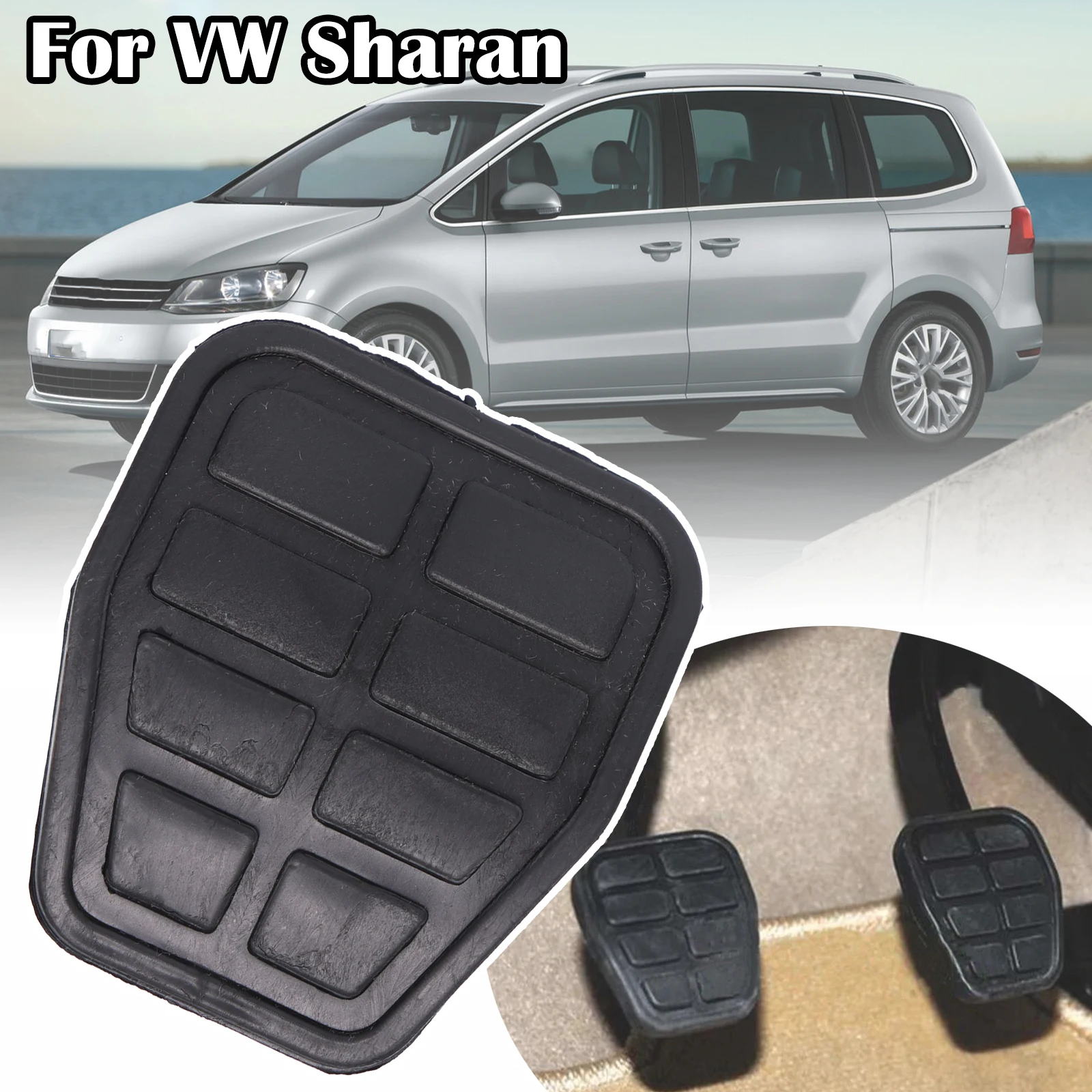 For VW Sharan 7M Rubber Brake Clutch Foot Pedal Pad Covers 321721173 7213141 1996 - 2002 2003 2004 2005 2006 2007 2008 2009 2010
For VW Sharan 7M Rubber Brake Clutch Foot Pedal Pad Covers 321721173 7213141 1996 - 2002 2003 2004 2005 2006 2007 2008 2009 2010