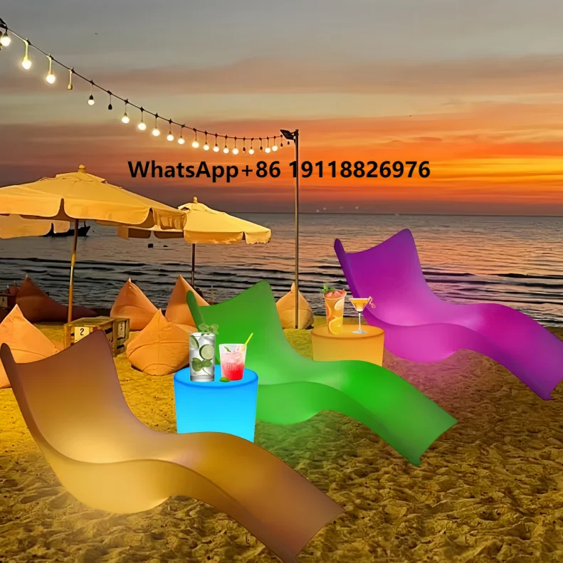 Pool Tanning Ledge Outdoor Garden Furniture Plastic Beach Pool Chair with LED Light Solar Power Recliners Sun Loungers
Pool Tanning Ledge Outdoor Garden Furniture Plastic Beach Pool Chair with LED Light Solar Power Recliners Sun Loungers