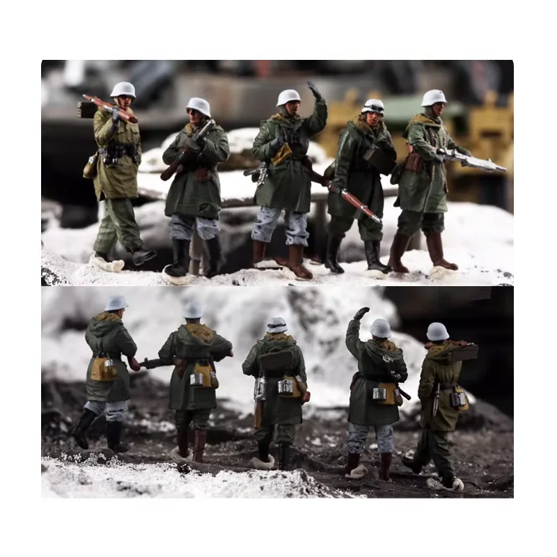 Модели солдат из смолы в масштабе 1:72, немецкая армия, зимняя маршевая парадная колонна из 5 солдат, подходят для коллекционирования, декоративных подарков и демонстрации.
Модели солдат из смолы в масштабе 1:72, немецкая армия, зимняя маршевая парадная колонна из 5 солдат, подходят для коллекционирования, декоративных подарков и демонстрации.