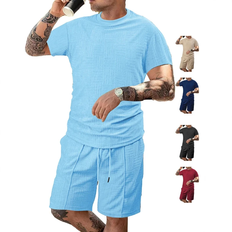 Men's Shorts Set Sophisticated Oversized Short Sleeve T-Shirt and Shorts 2-Piece Outfit Casual Loose Fit Sporty Tracksuit
Men's Shorts Set Sophisticated Oversized Short Sleeve T-Shirt and Shorts 2-Piece Outfit Casual Loose Fit Sporty Tracksuit