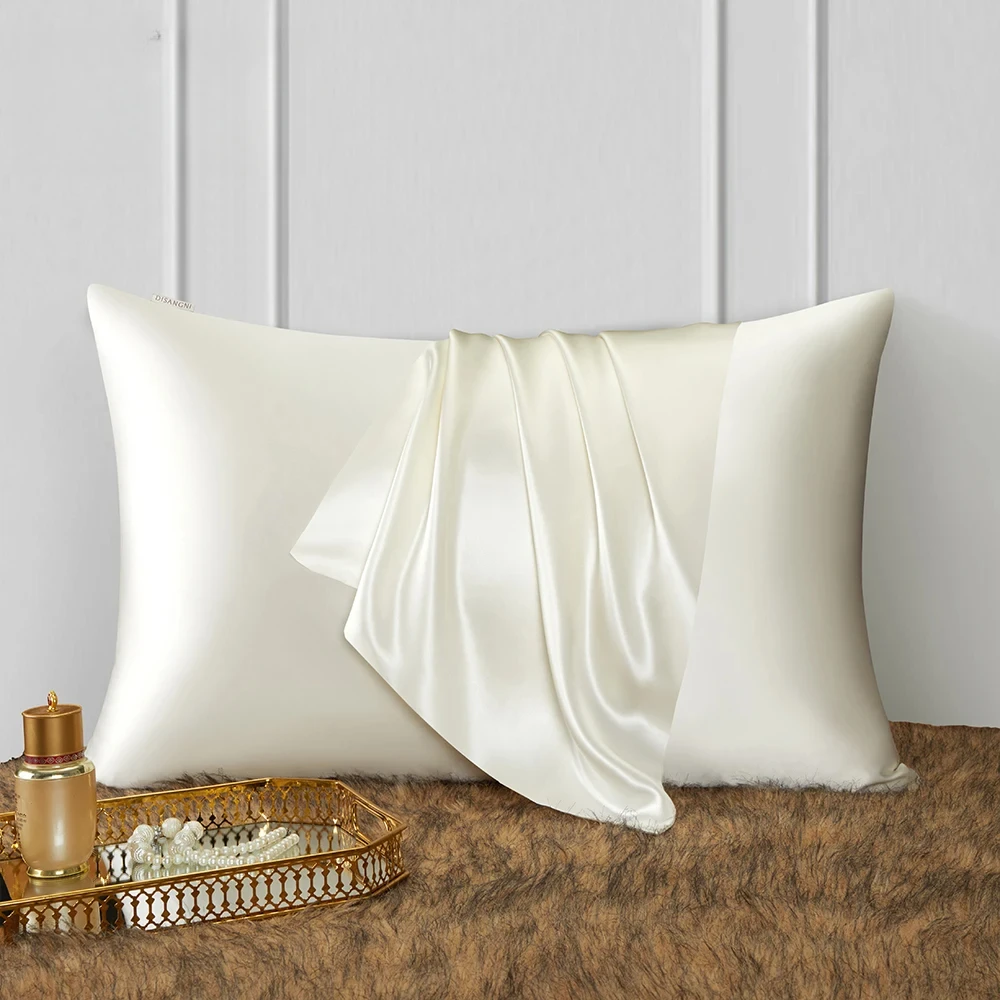 22 Momme 100% Natural Mulberry Silk Pillowcase for Hair and Skin - Double-Sided Pure Silk, Invisible Zipper Design, 1PC
22 Momme 100% Natural Mulberry Silk Pillowcase for Hair and Skin - Double-Sided Pure Silk, Invisible Zipper Design, 1PC