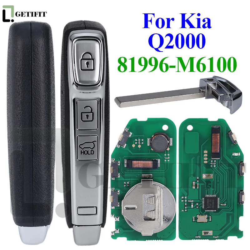 Auto Car Key Fit for Kia Sportage K5 Forte After 2017 Q2000 Car Smart Remote Control Fob P/N:81996-M6100 4A Chip 433Mhz
Auto Car Key Fit for Kia Sportage K5 Forte After 2017 Q2000 Car Smart Remote Control Fob P/N:81996-M6100 4A Chip 433Mhz