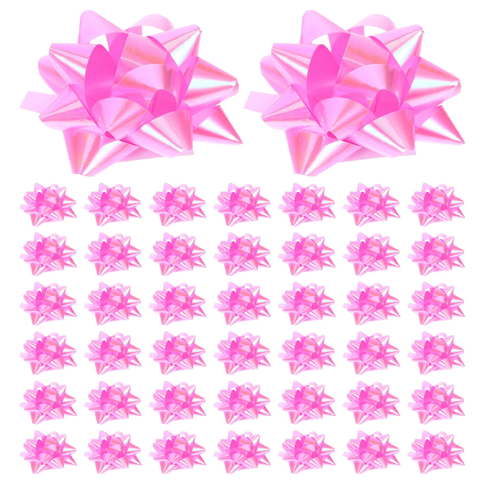 100pcs Star Pull Bows Ribbon 5cm Silver Present Wrap Wedding Decor Valentine Day Gift Box Bag Packaging Party Supplies
100pcs Star Pull Bows Ribbon 5cm Silver Present Wrap Wedding Decor Valentine Day Gift Box Bag Packaging Party Supplies