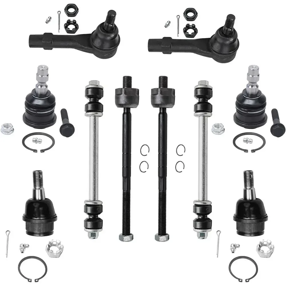 Front 10-Piece Suspension Kit for Ford Ranger, Mazda B3000, B2500, B4000, B2300 - Includes 2 Sway Bar Links, 4 Tie Rod Ends, 4 B
Front 10-Piece Suspension Kit for Ford Ranger, Mazda B3000, B2500, B4000, B2300 - Includes 2 Sway Bar Links, 4 Tie Rod Ends, 4 B