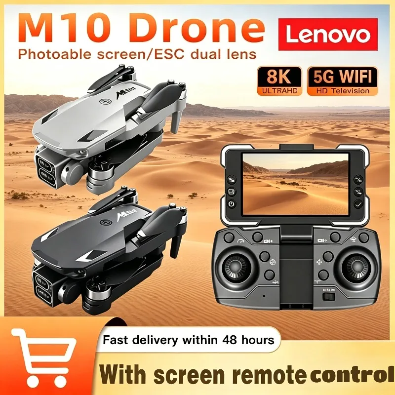 Lenovo M10 Drone 8K HD dual camera professional With Screen RC 5G WIFI Obstacle Avoidance Quadcopter Toys Brushless motor
Lenovo M10 Drone 8K HD dual camera professional With Screen RC 5G WIFI Obstacle Avoidance Quadcopter Toys Brushless motor