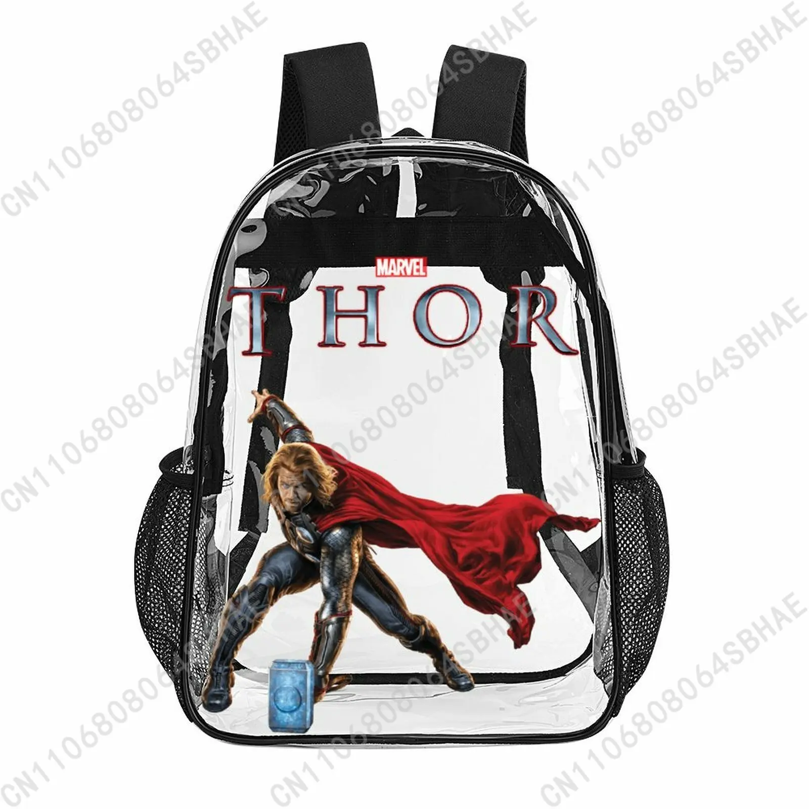 Модный прозрачный рюкзак Marvel The God of Thunder, 17 дюймов, для мужчин, женщин и подростков, персонализированная прозрачная сумка из ПВХ, подарки, косплей
Модный прозрачный рюкзак Marvel The God of Thunder, 17 дюймов, для мужчин, женщин и подростков, персонализированная прозрачная сумка из ПВХ, подарки, косплей