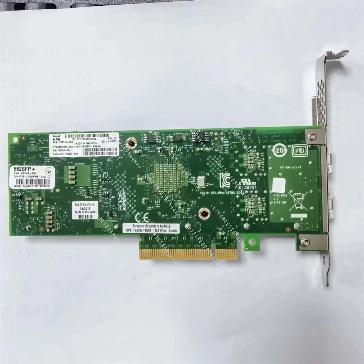 HPE 727055-B21 790316-001 784304-001 562SFP 10G Dual Port 10 Gigabit Network Interface Card
HPE 727055-B21 790316-001 784304-001 562SFP 10G Dual Port 10 Gigabit Network Interface Card