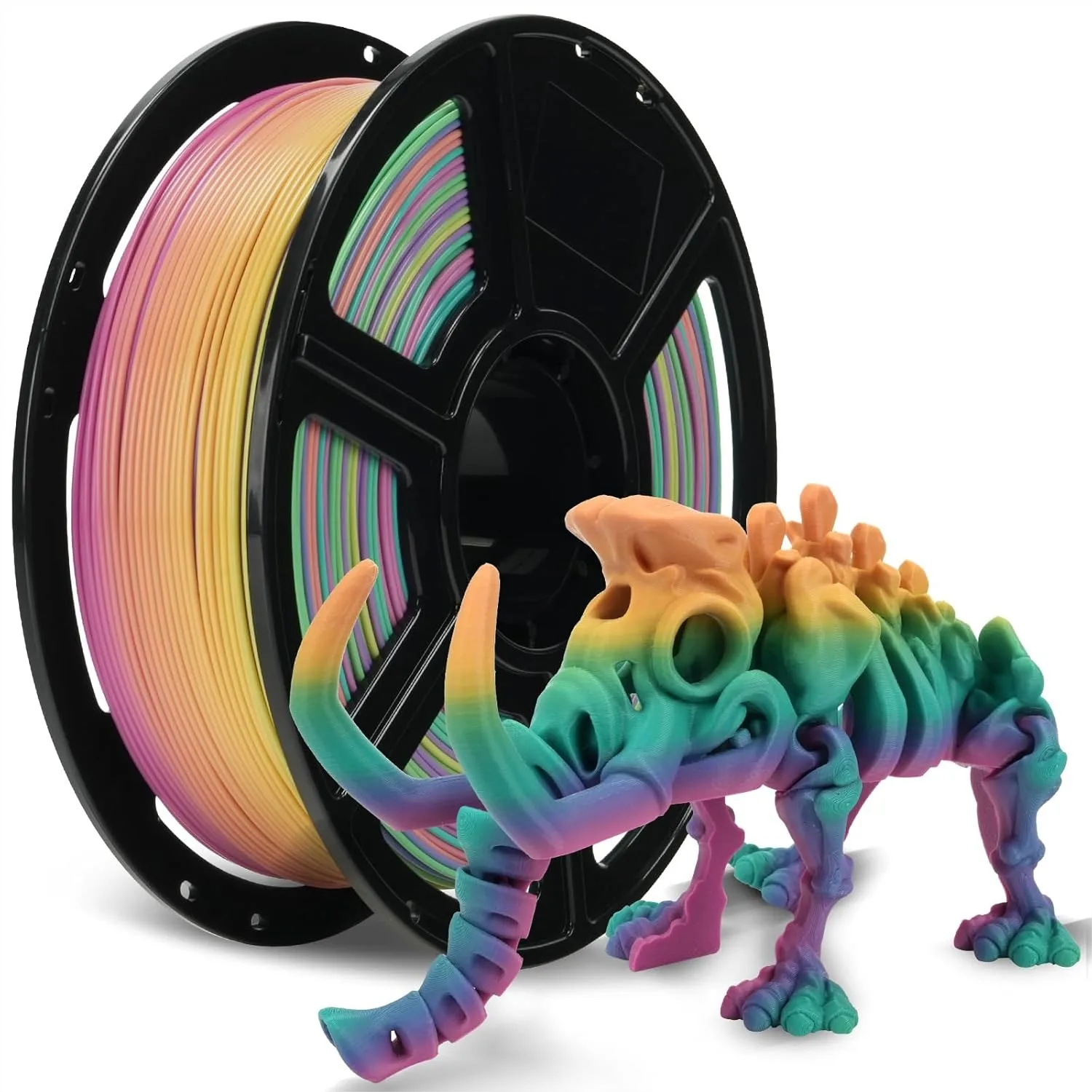 High Speed PLA Filament 1.75mm Rainbow Candy, 500mm/s 3D Printer Filament 1kg Spool, Dimensional Accuracy +/- 0.02mm
High Speed PLA Filament 1.75mm Rainbow Candy, 500mm/s 3D Printer Filament 1kg Spool, Dimensional Accuracy +/- 0.02mm